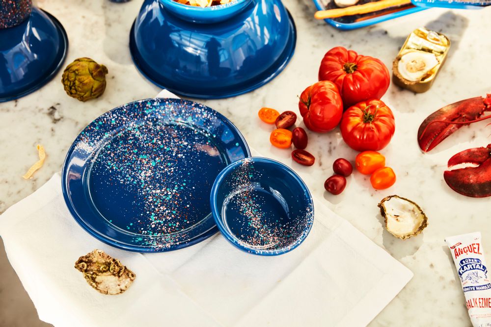 Mini-cuisines - Flow Fest Dîner + Assiettes à - KAPKA ENAMELWARE