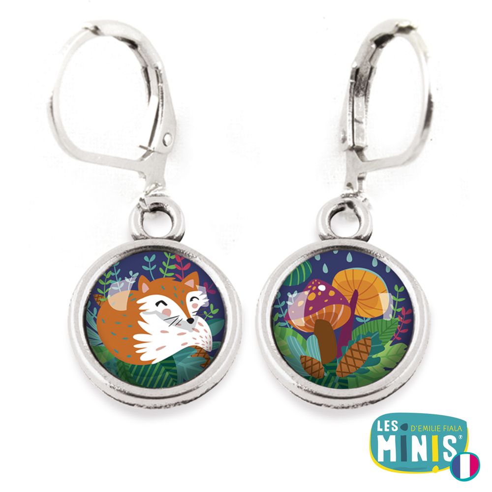 Bijoux - Earrings Les Minis Renard / Champignons - LES MINIS D'EMILIE