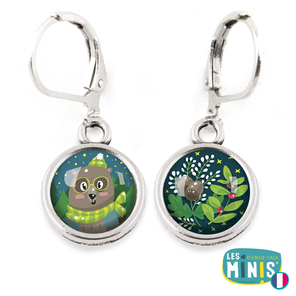 Bijoux - Earrings Les Minis Ours / Glands - LES MINIS D'EMILIE