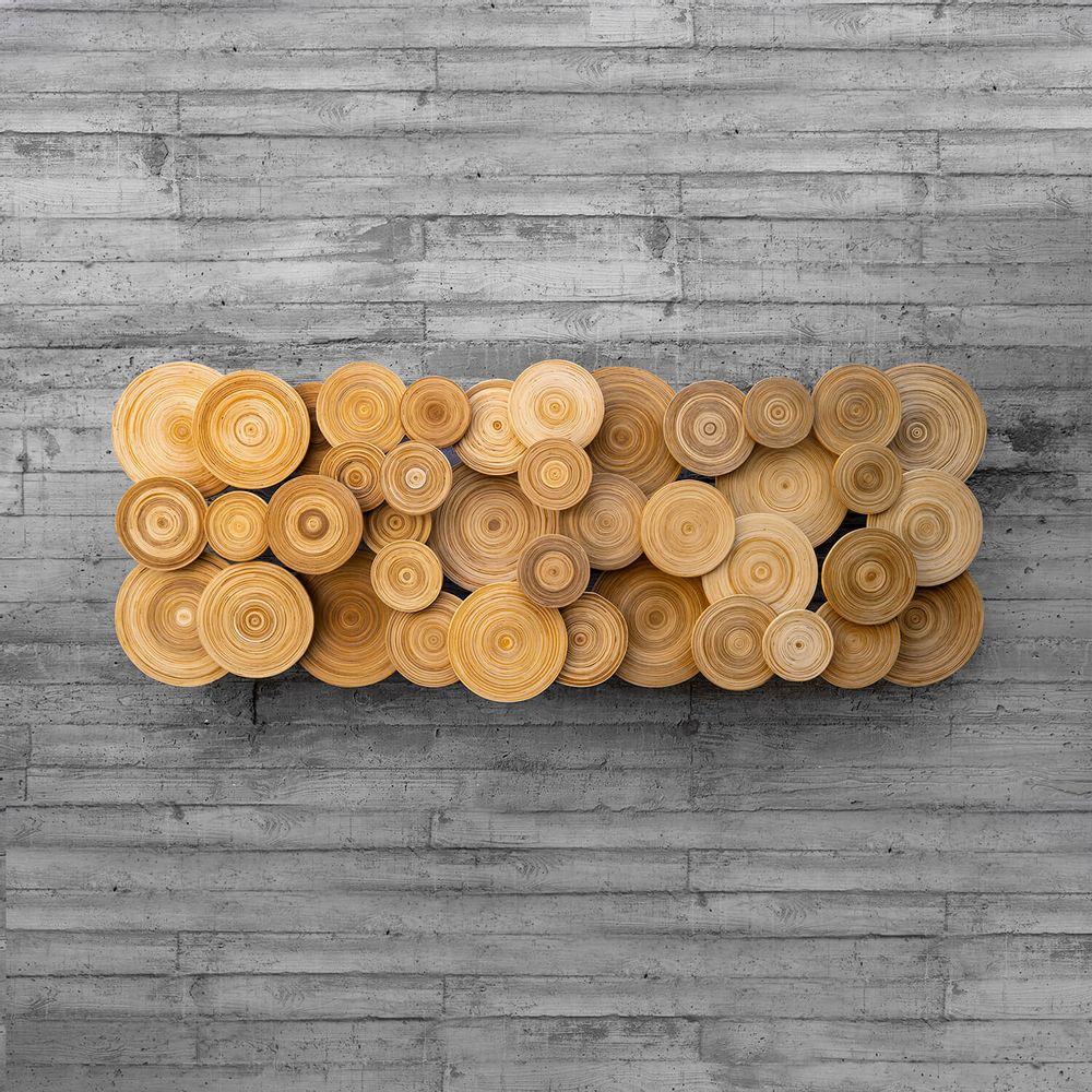 Other wall decoration - ORNOMENTO bamboo handmade wall decor on steel frame - BAMBUSA BALI