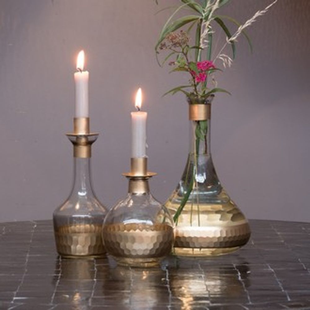 Vases - Bougeoirs et vase en verre - Réflexions et Stripes - ZENZA
