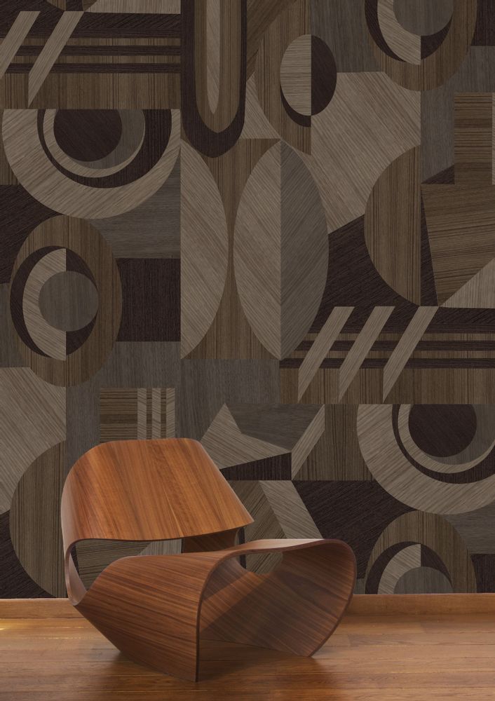 Wallpaper - Marquetry XXL Wallpaper - PASCALE RISBOURG