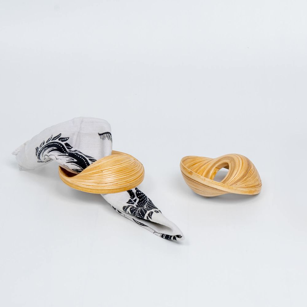 Decorative objects - VERSA handmade bamboo napkin rings for dinner table decor - BAMBUSA BALI