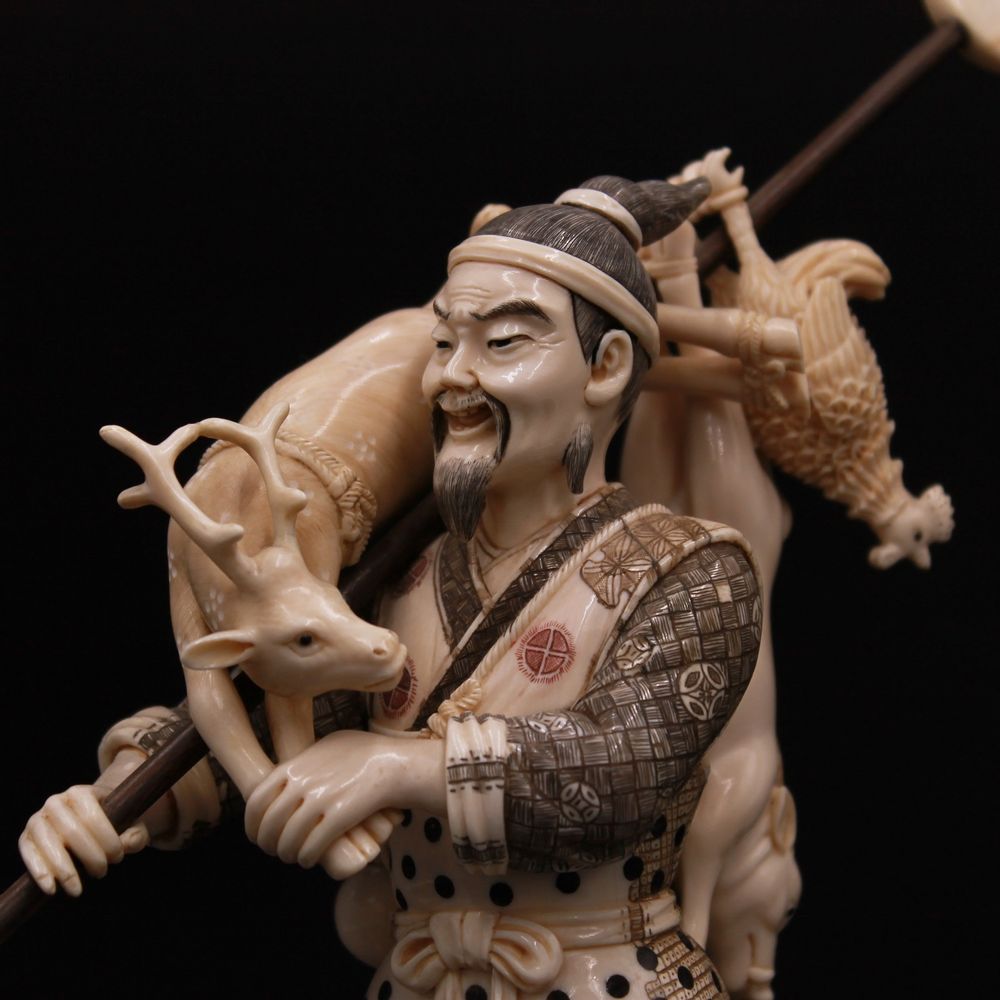 Sculptures, statuettes and miniatures - Abundant hunting, mammoth ivory sculpture - TRESORIENT
