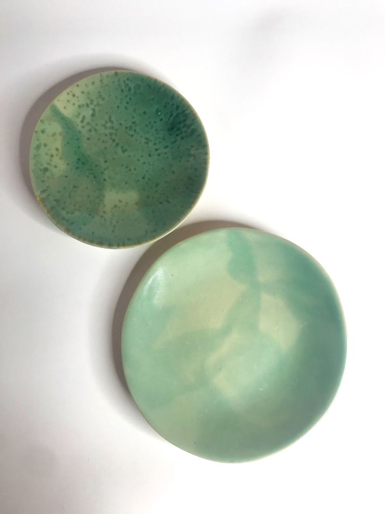 Everyday plates - Large plate collection Green - CHLOÉ KOWALKA