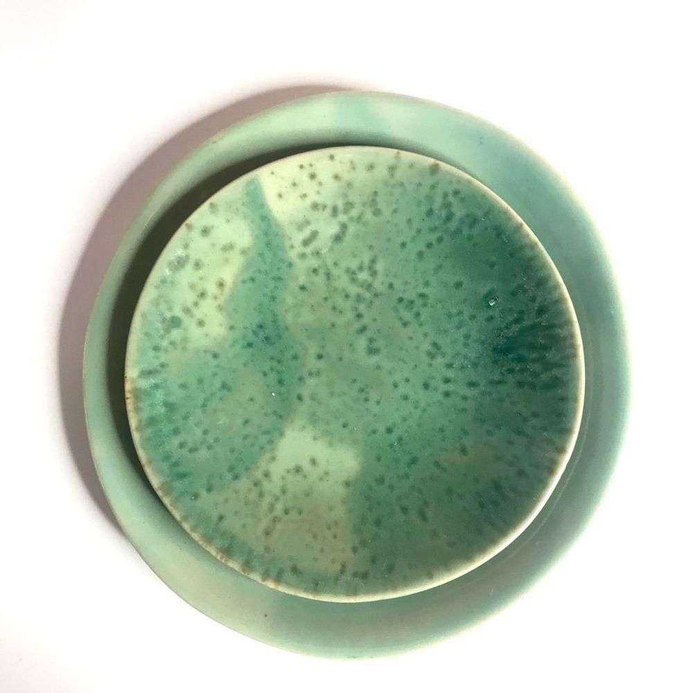 Everyday plates - Large plate collection Green - CHLOÉ KOWALKA