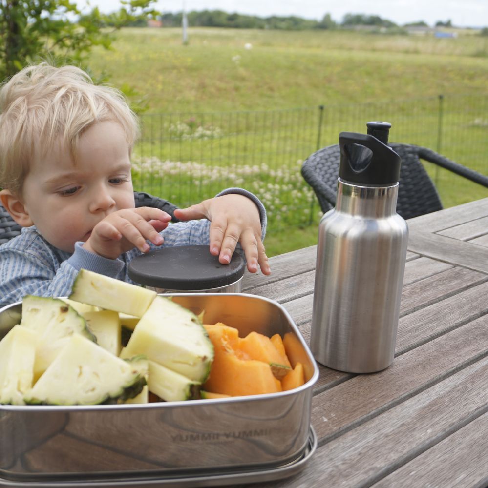 Children's mealtime - THERMOBOTTLE SMALL BAMBOO LID - YUMMII YUMMII