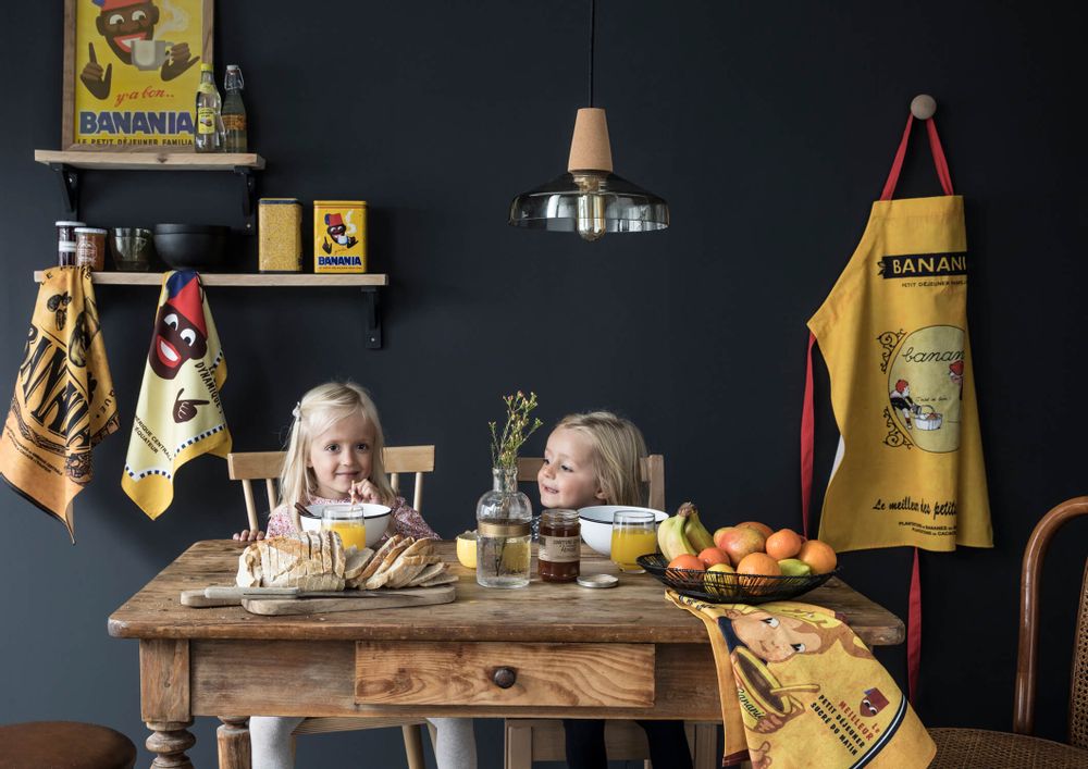 Tea towel - Banania - Petit Déjeuner Familial / Apron - COUCKE