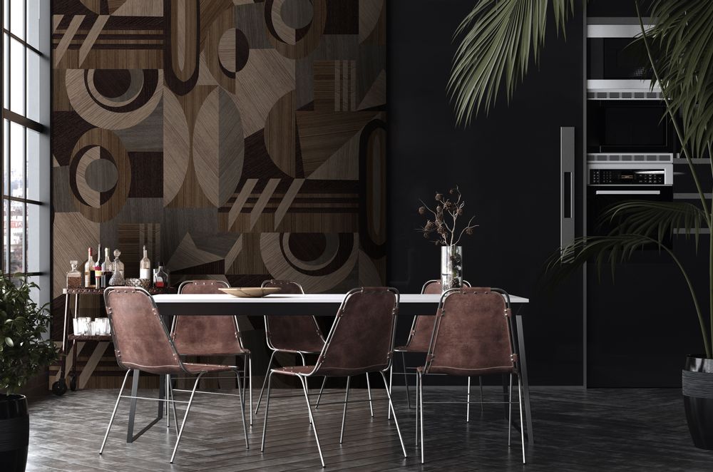 Wallpaper - Marquetry XXL Wallpaper - PASCALE RISBOURG