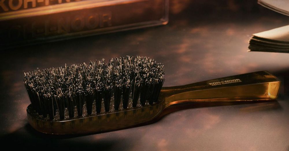 Beauty products - Men's brush “JASPE” in natural bristles - KOH-I-NOOR ITALY BEAUTY
