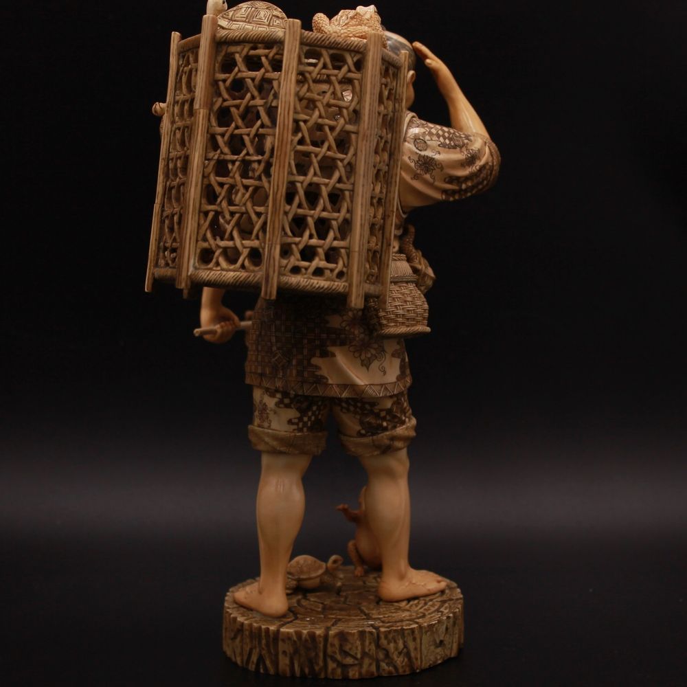 Sculptures, statuettes and miniatures - Fisherman's Cry, Ivory Mammoth Sculpture - TRESORIENT
