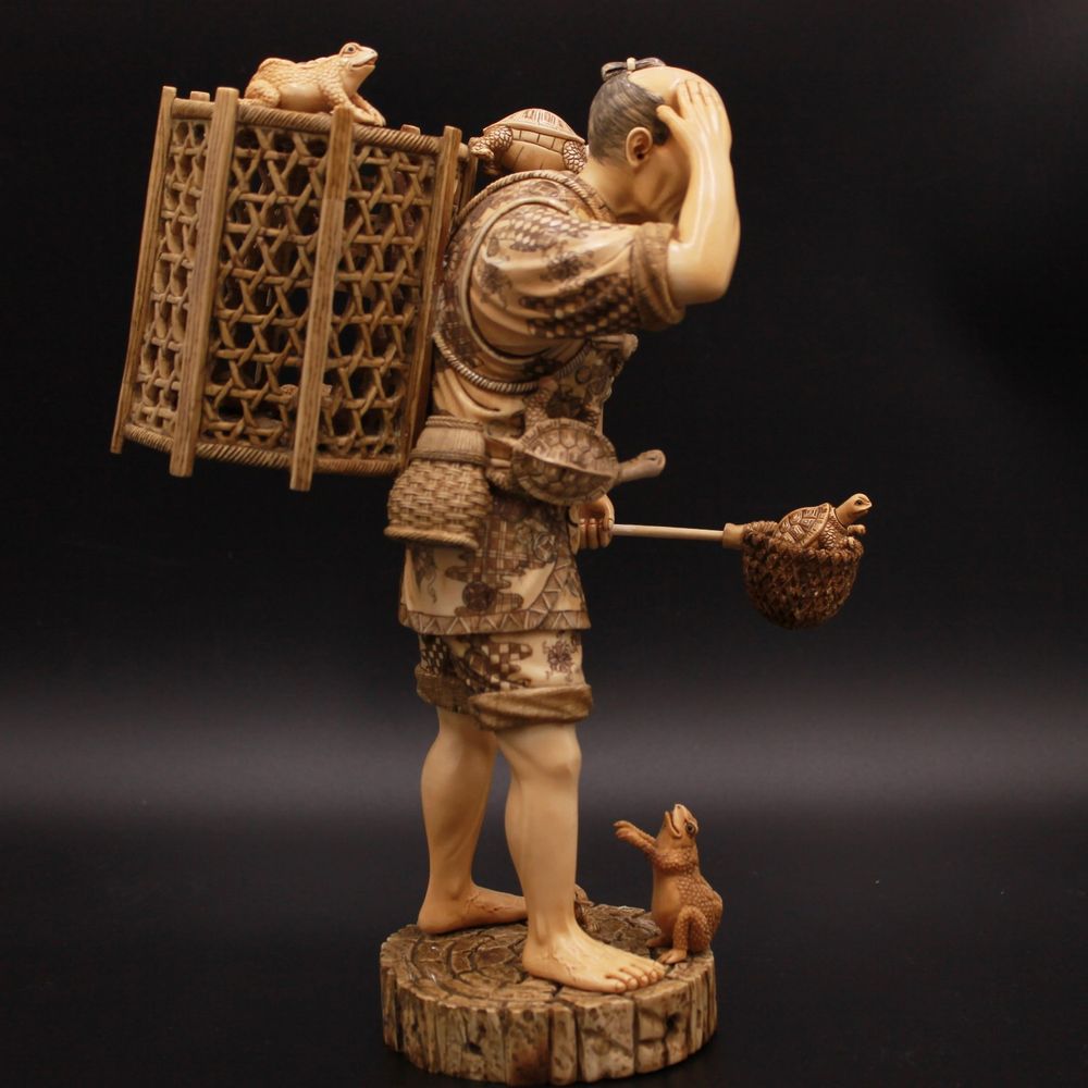 Sculptures, statuettes and miniatures - Fisherman's Cry, Ivory Mammoth Sculpture - TRESORIENT