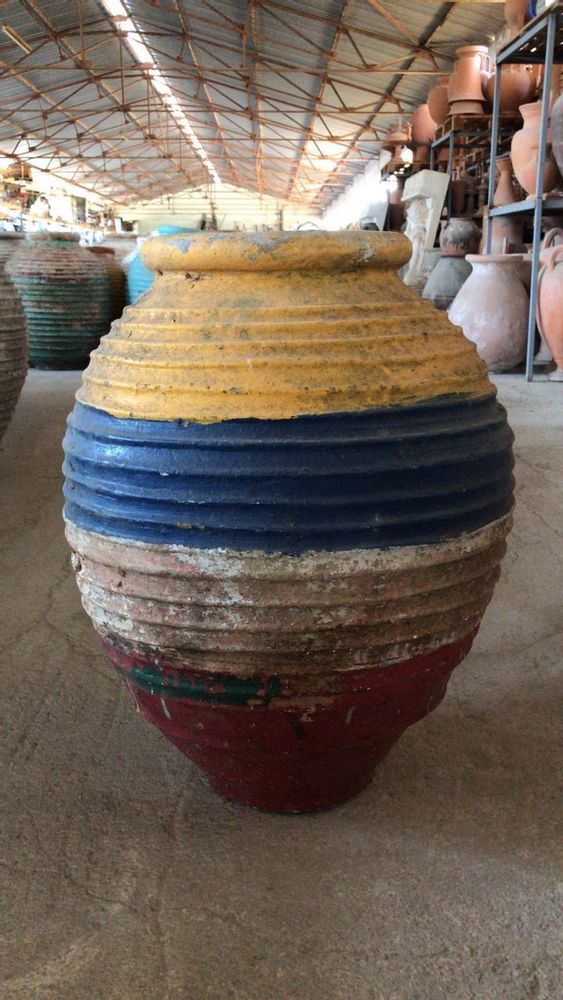 Vases - greek old pots, olive oil jars, they used to carry or save wine, olives, olive oil honey, seads, pottery for use - SILO ART FACTORY