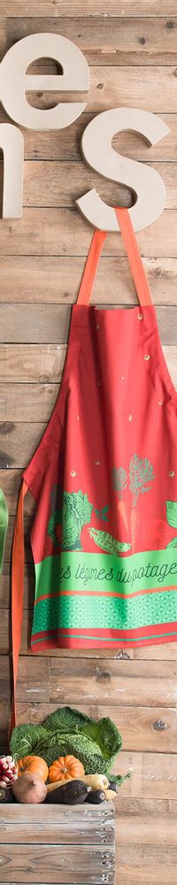 Kitchen linens - Vegetable from the Garden/Printed Apron - COUCKE