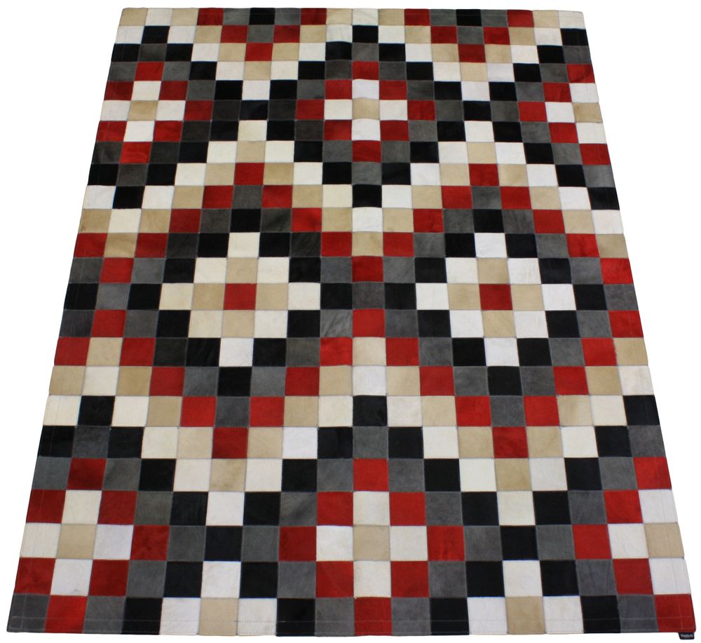 Tapis design - Tapis peau de vache patchwork graphique - TERGUS