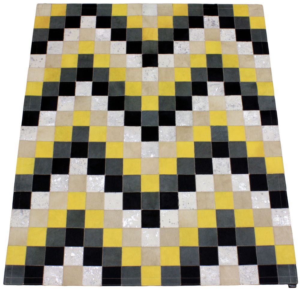 Tapis design - Tapis peau de vache patchwork graphique - TERGUS