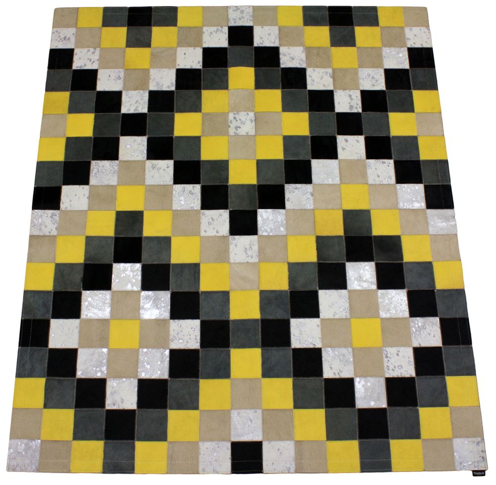 Tapis design - Tapis peau de vache patchwork graphique - TERGUS