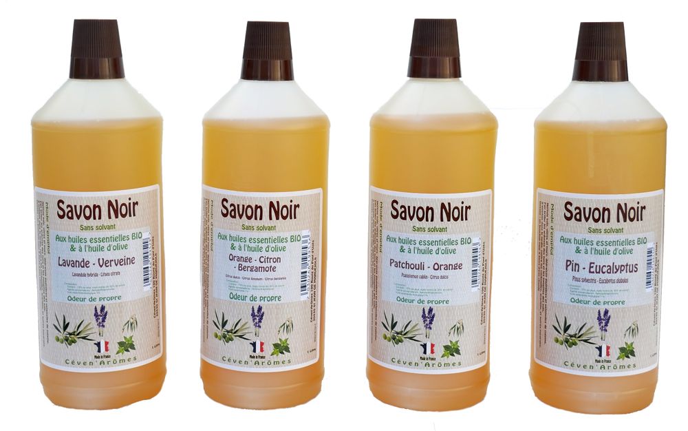 Parfums d'intérieur - Savon noir assainissant aux huiles essentielles antiseptiques - CEVEN AROMES HUILES ESSENTIELLES ET BIEN ETRE
