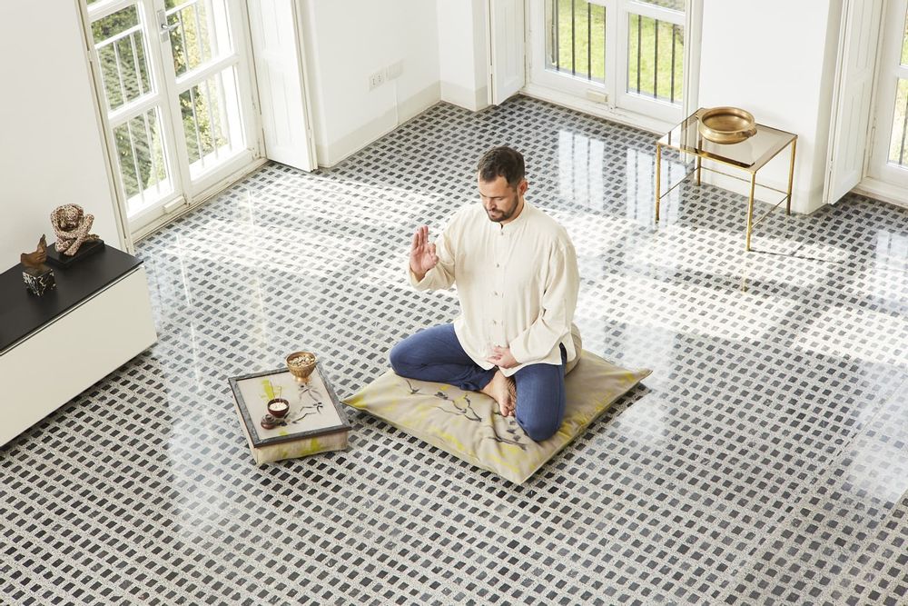Fabric cushions - Zabuton Cherrytree (cushion) - ALMA CONCEPT