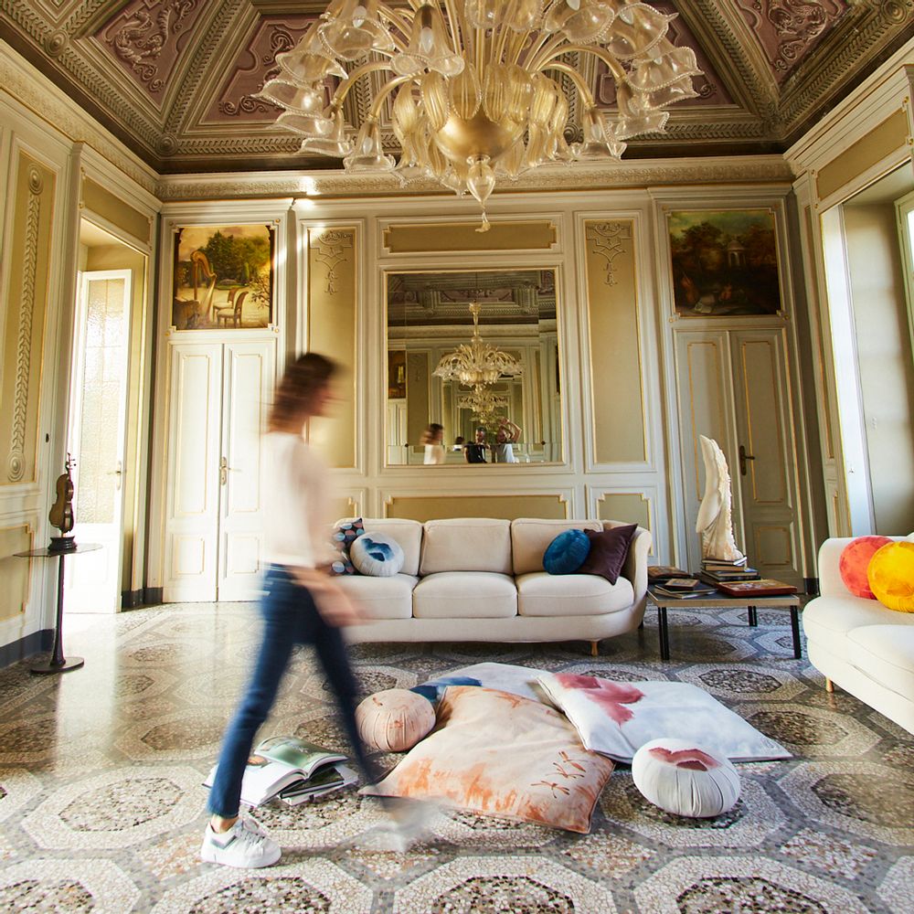 Fabric cushions - Zabuton Cherrytree (cushion) - ALMA CONCEPT