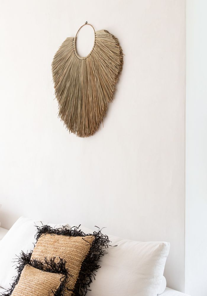 Coussins textile - The Raffia Cushion Square - Natural, Large - BAZAR BIZAR - DONT USE