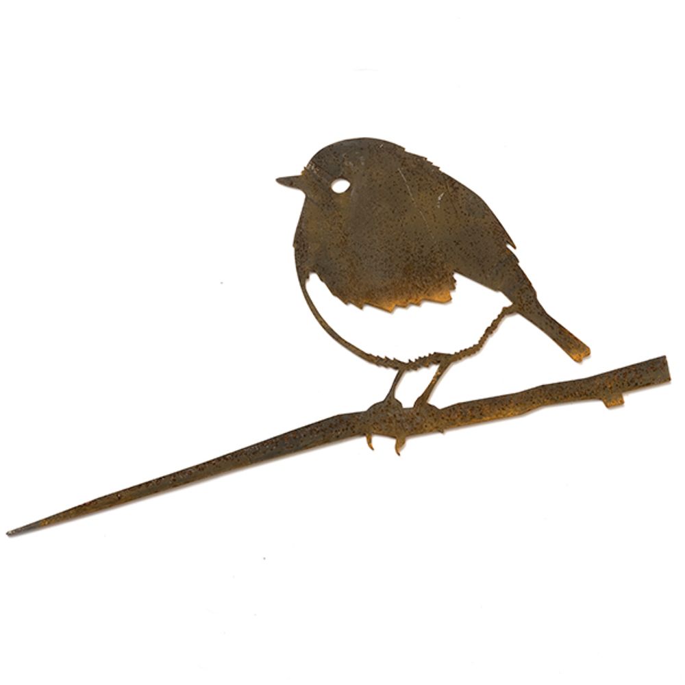 Objets design - Décoration extérieur Metalbird Rouge-gorge - METALBIRD