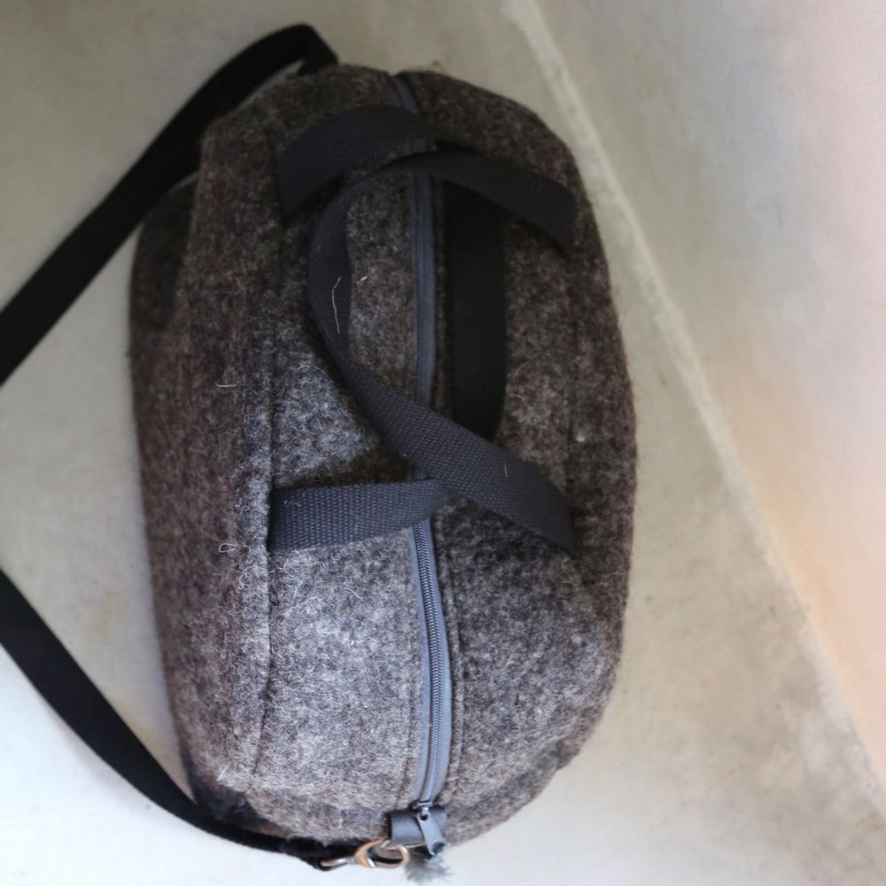 Objets de décoration - Sac week-end de forme "bowling". - HL- HELOISE LEVIEUX