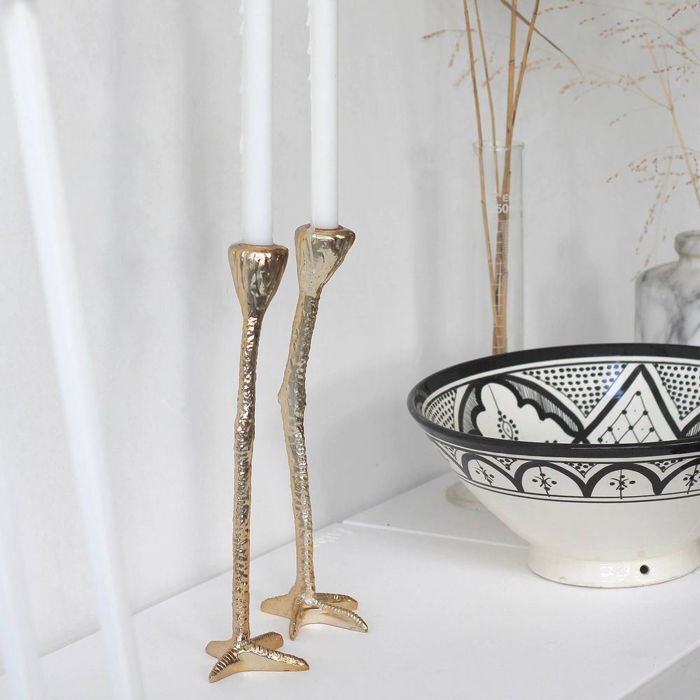Objets de décoration - Bougeoir Long Legs Gold Edition - Lot de 2 - JASMIN DJERZIC