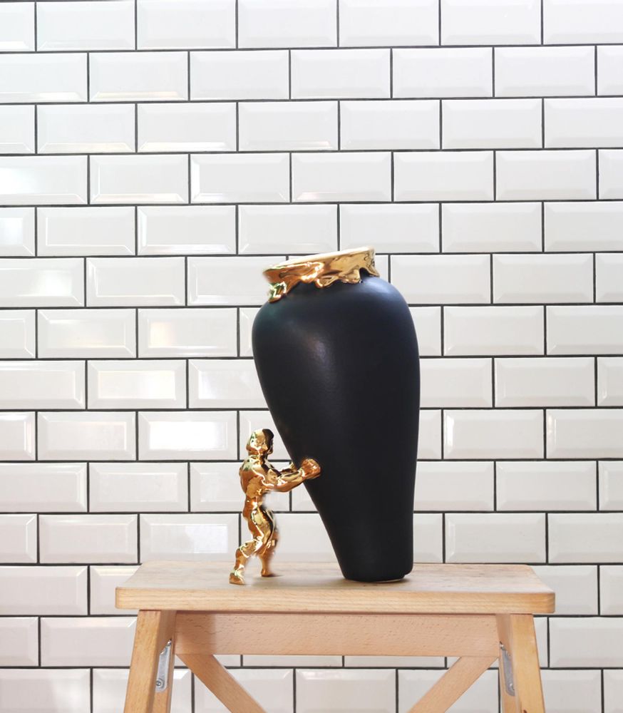 Vases - Super Hero Vase - Golden Edition - JASMIN DJERZIC