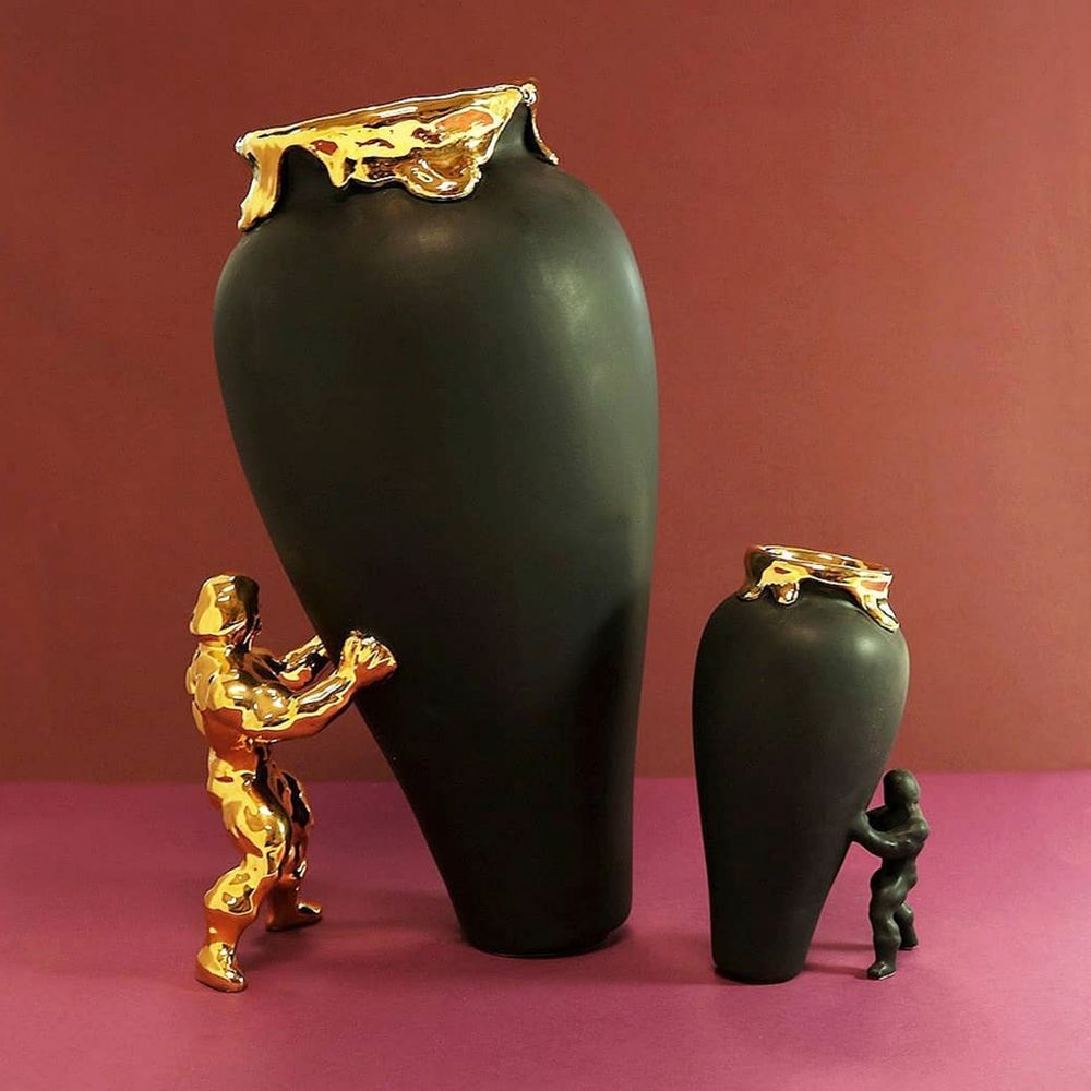 Vases - Super Hero Vase - Golden Edition - JASMIN DJERZIC