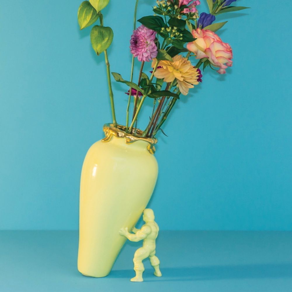 Vases - Super Hero Vase - Golden Edition - JASMIN DJERZIC