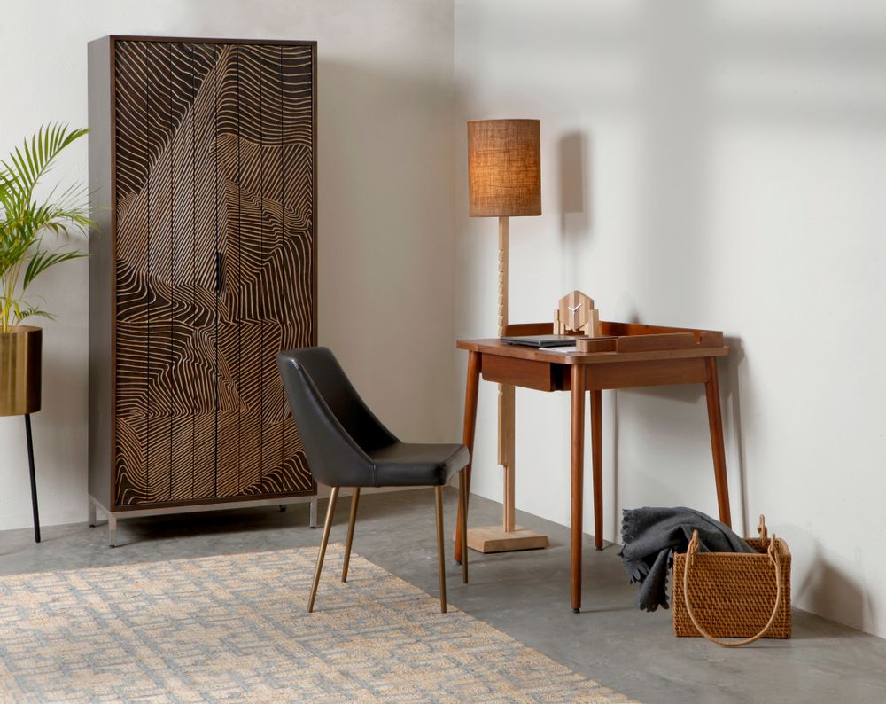 Writing desks - TRIBOA BAY LIVING Calista Desk and Bedside Table  - DESIGN COMMUNE