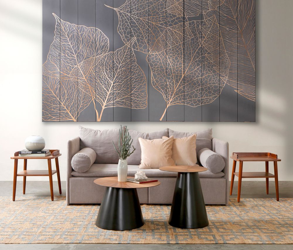 Tables basses - TRIBOA BAY LIVING Table basse ronde Demir et table d'appoint - DESIGN COMMUNE