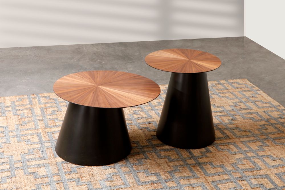 Tables basses - TRIBOA BAY LIVING Table basse ronde Demir et table d'appoint - DESIGN COMMUNE
