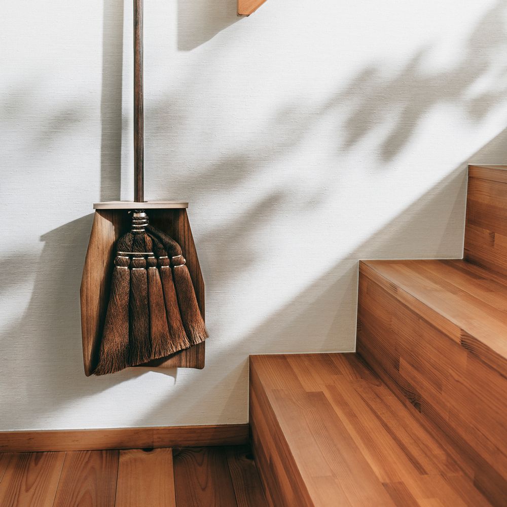 Objets de décoration - Balai pratique avec poignée en cyprès japonais - TAKADA TAWASHI