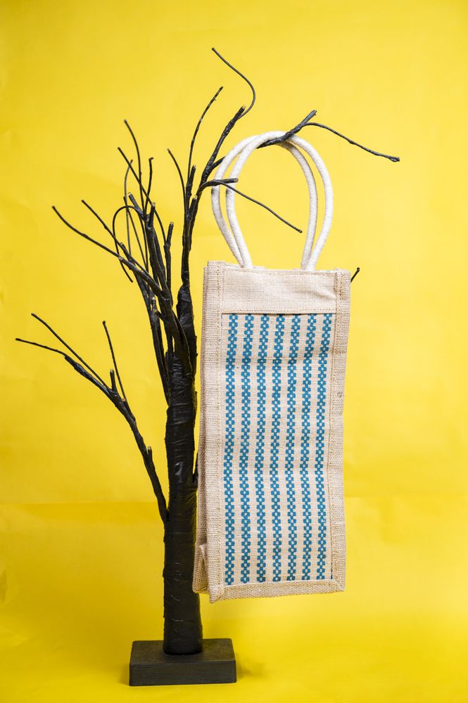 Bags and totes - Jute Wine Bottle Bag - SS EXPORTS
