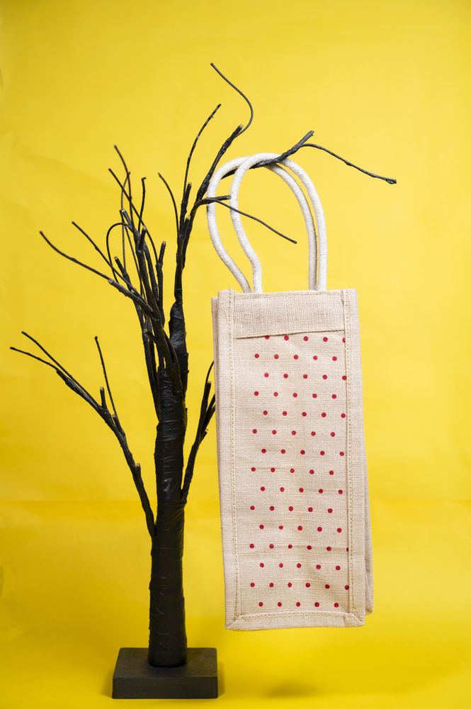 Bags and totes - Jute Wine Bottle Bag - SS EXPORTS