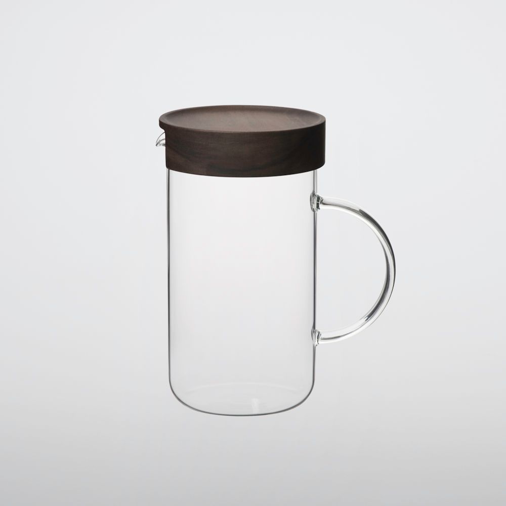 Accessoires thé et café - Pichet à eau avec couvercle en acacia de Taiwan 600 ml/1000 ml - TG