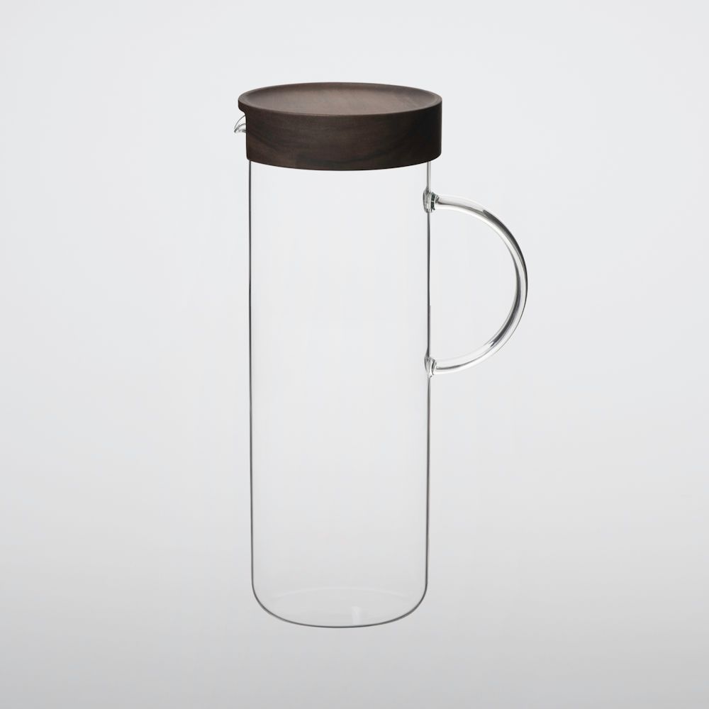 Accessoires thé et café - Pichet à eau avec couvercle en acacia de Taiwan 600 ml/1000 ml - TG