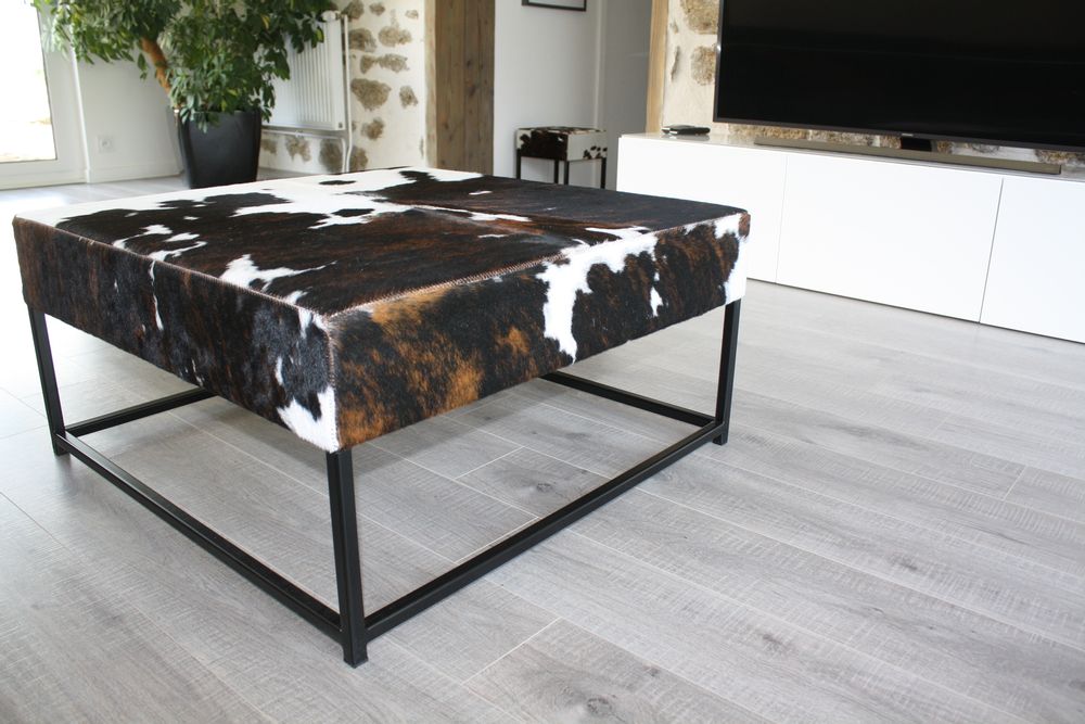 Tables basses - Table en peau de vache naturelle - MAISON TERGUS