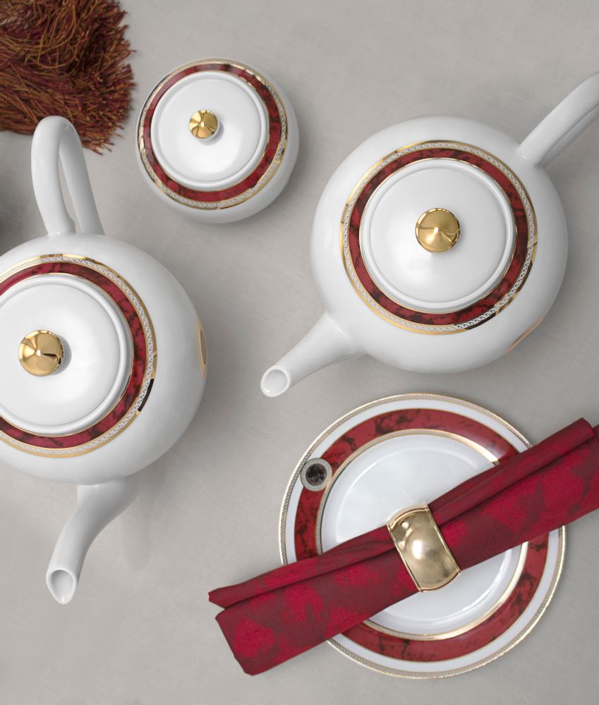 Assiettes de réception - Détail assiette en porcelaine - PORCEL