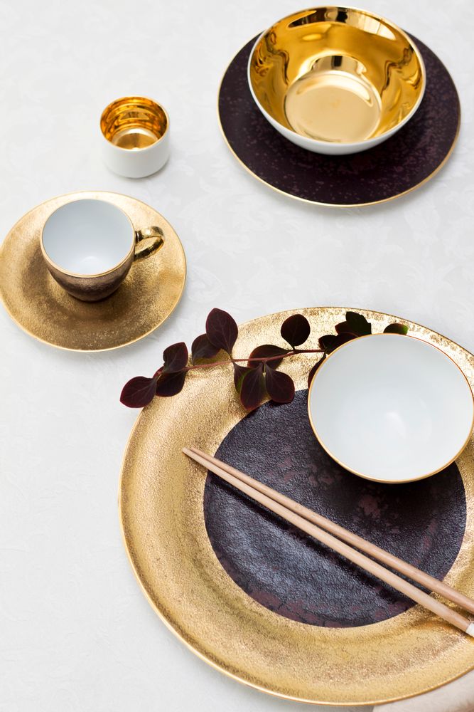 Couverts & ustensiles de cuisine - Golden Velvet assiette en porcelaine - PORCEL
