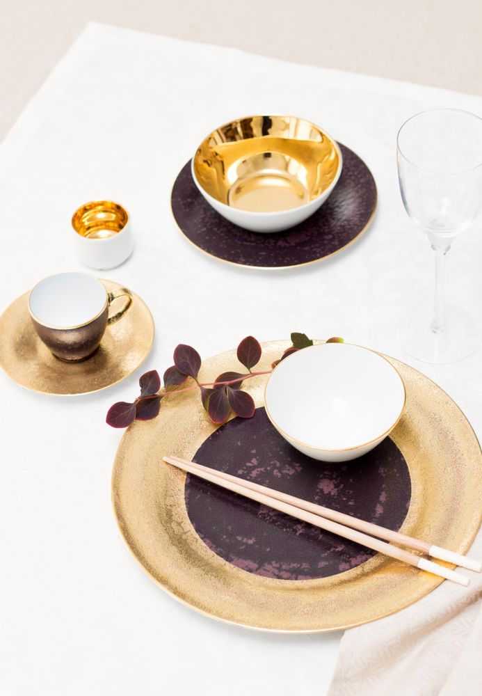 Couverts & ustensiles de cuisine - Golden Velvet assiette en porcelaine - PORCEL
