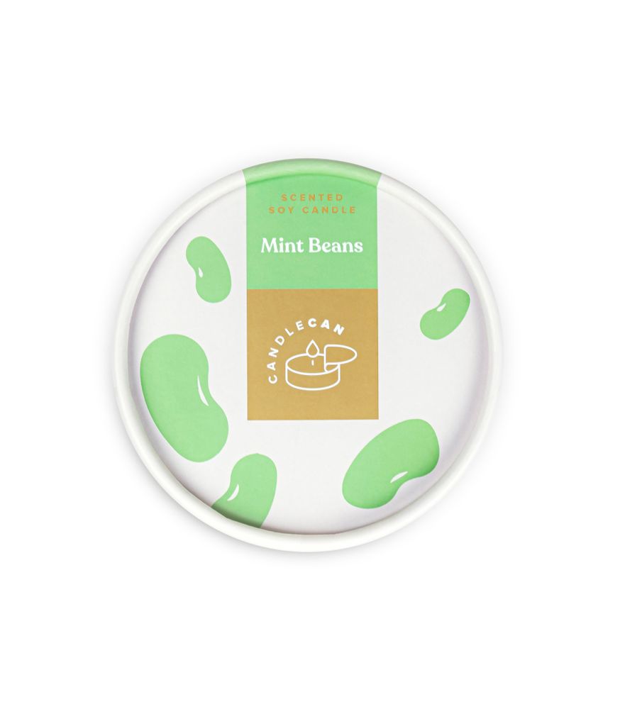 Candles - Bean Candle - Mint - CANDLEHAND