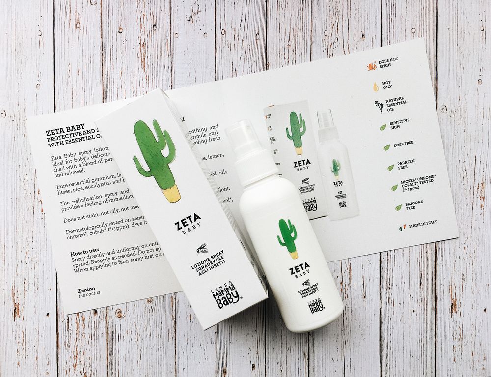 Children's bathtime - ZENINO baby insect lotion - LINEA MAMMABABY