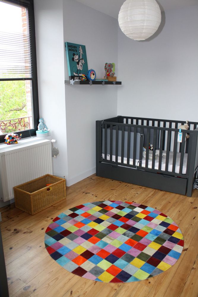 Bespoke carpets - tapis rond en peau de vache  - TERGUS