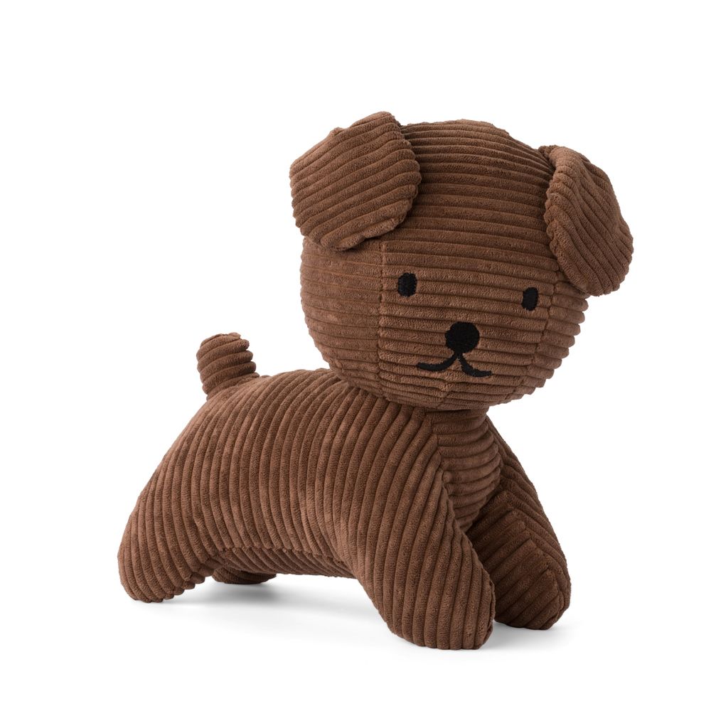 Soft toy - Miffy's Friends by Bon Ton Toys - Snuffy Corduroy Brown - 21cm - MIFFY BY BON TON TOYS