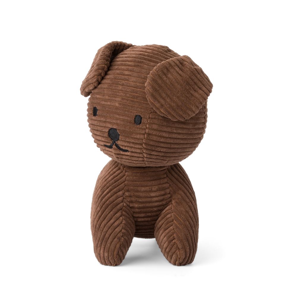 Soft toy - Miffy's Friends by Bon Ton Toys - Snuffy Corduroy Brown - 21cm - MIFFY BY BON TON TOYS