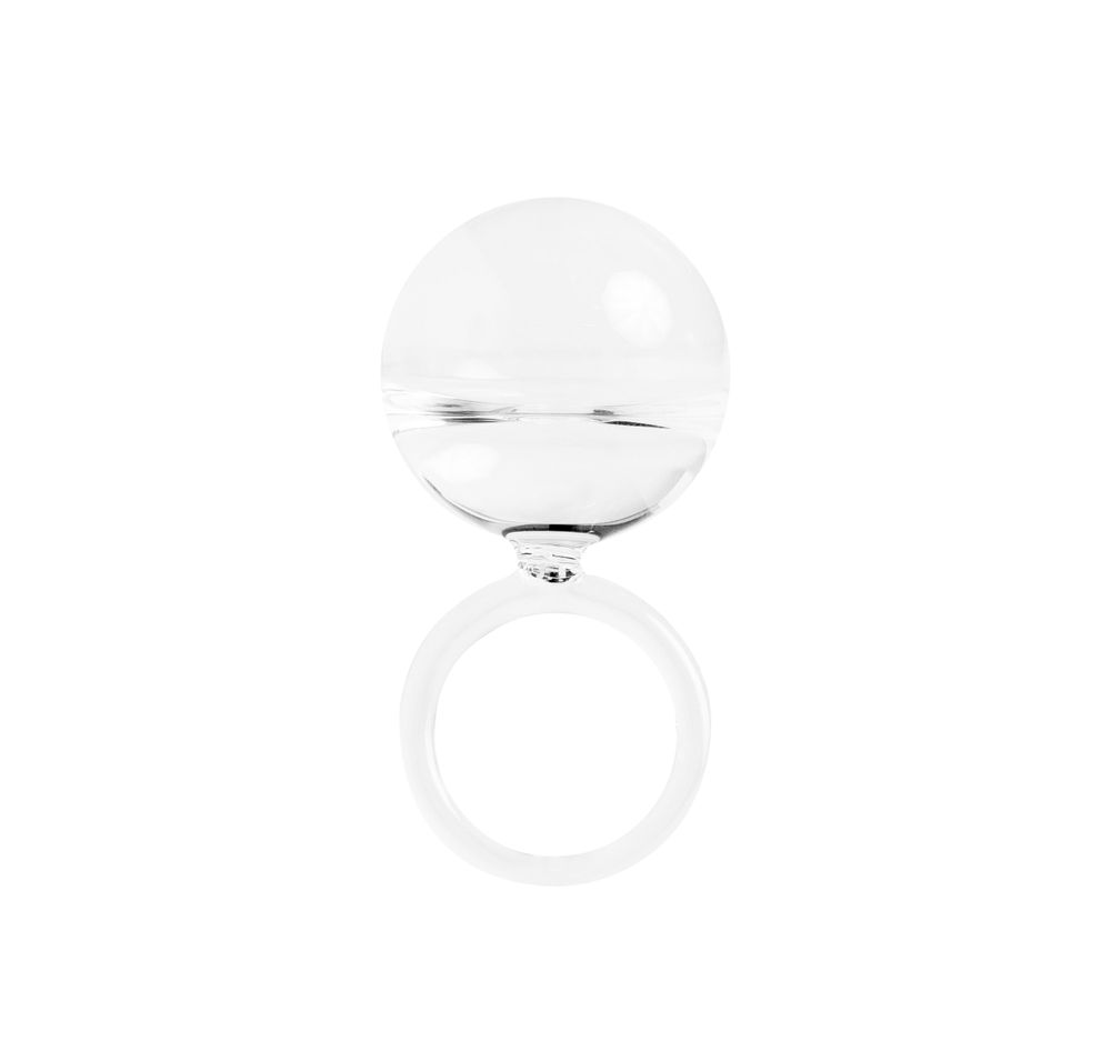 Art glass - Water droplet ring - LAJEWEL