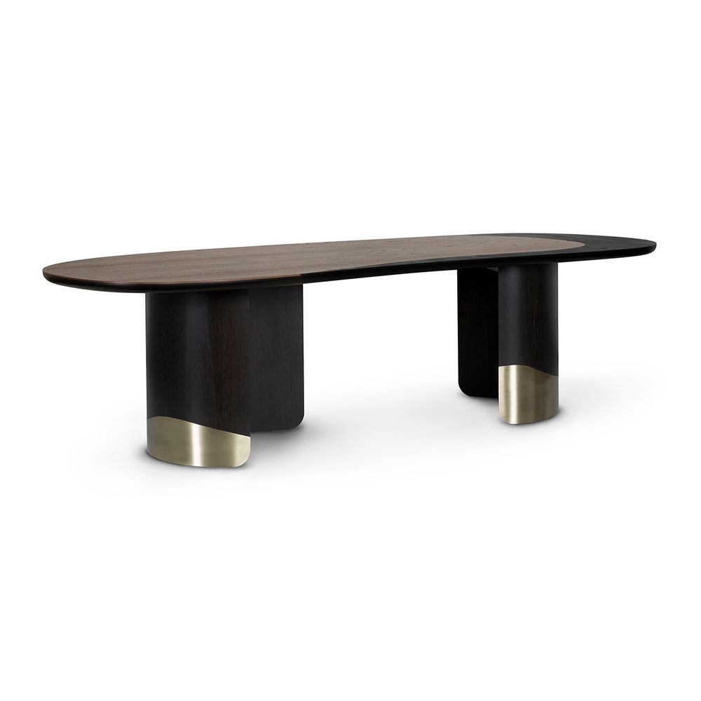 Tables Salle à Manger - Table de Salle à Manger Greenapple, Table de Salle à Manger Armona, Brun Foncé - GREENAPPLE DESIGN INTERIORS